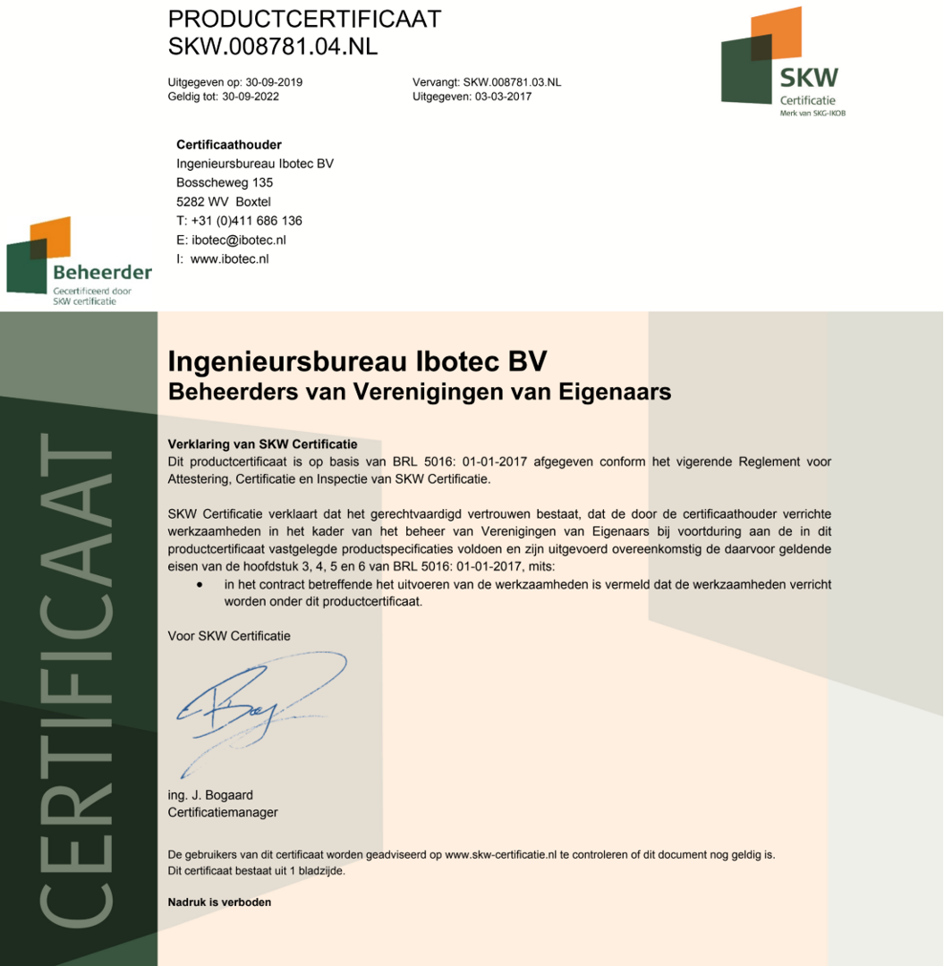 Gecertificeerd VvE Beheerder